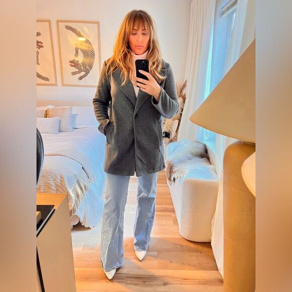 New without tags Gray wool like coat - Picture 4 of 9